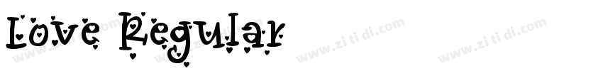 Love Regular字体转换